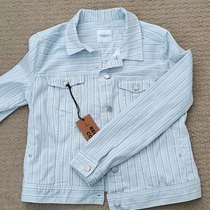 Striped Denim Jacket